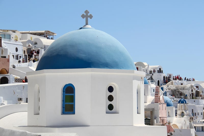 Santorini island in Greece