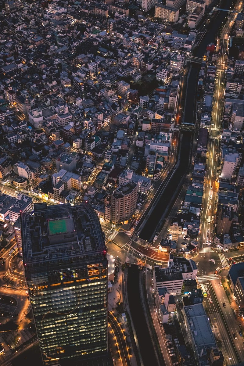 Tokyo cityscape at night
